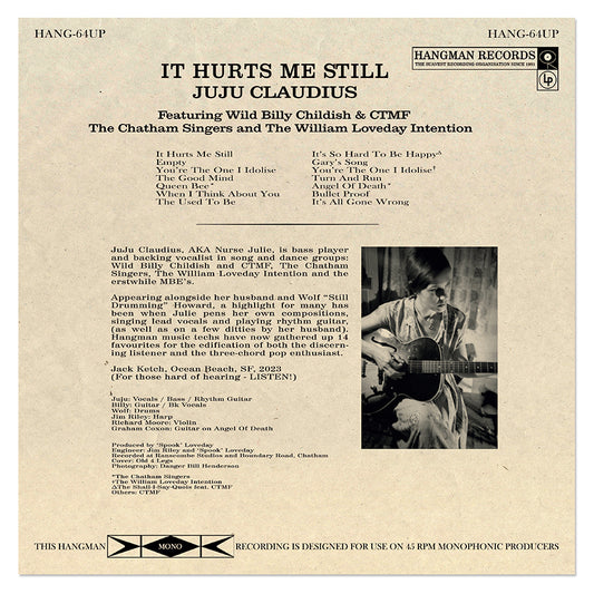 JuJu Claudius: It Hurts Me Still LP 12" vinyl Hangman Records image 1