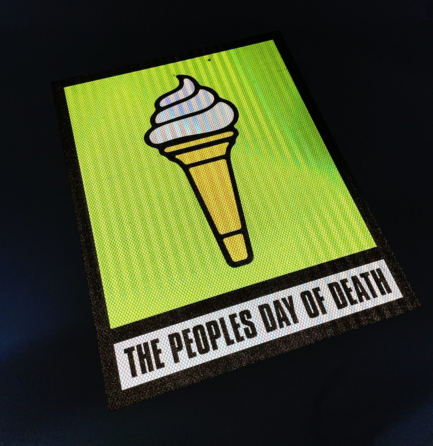 K2 Plant Hire Ltd - The Peoples Day of Death Reflective Road Sign image 2