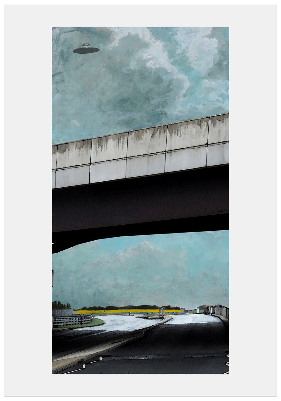 Jimmy Cauty/ Harry Adams 13 BRIDGES prints and exhibition poster image 1