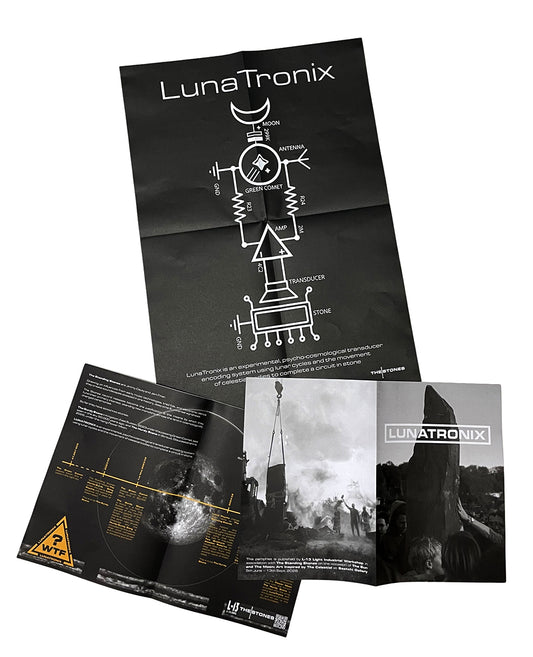 The Hurdy Stone Zine: documenting the standing of a stone with photographs by Foxtrot Lightning