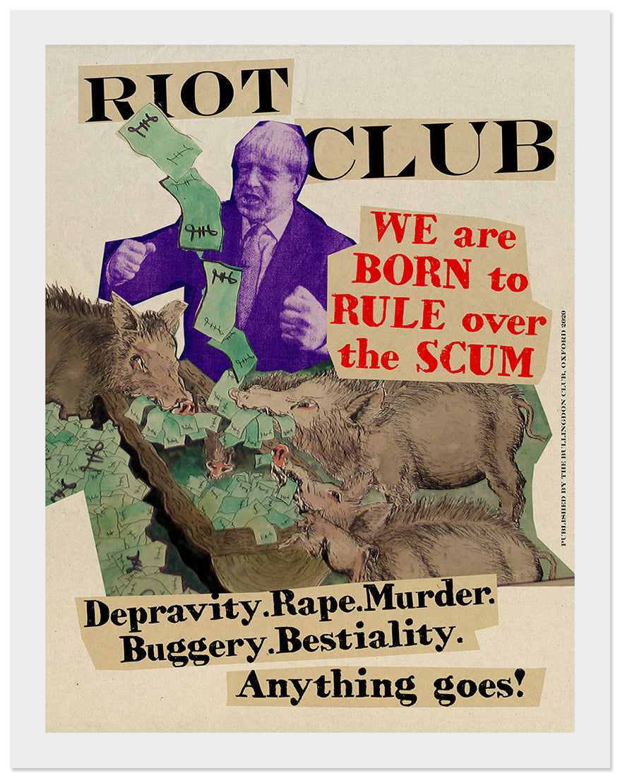 Jamie Reid: Bullingdon Bully Boris in the Riot Club image 0