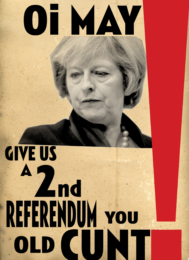 Billy Childish Theresa May 2nd Referendum
