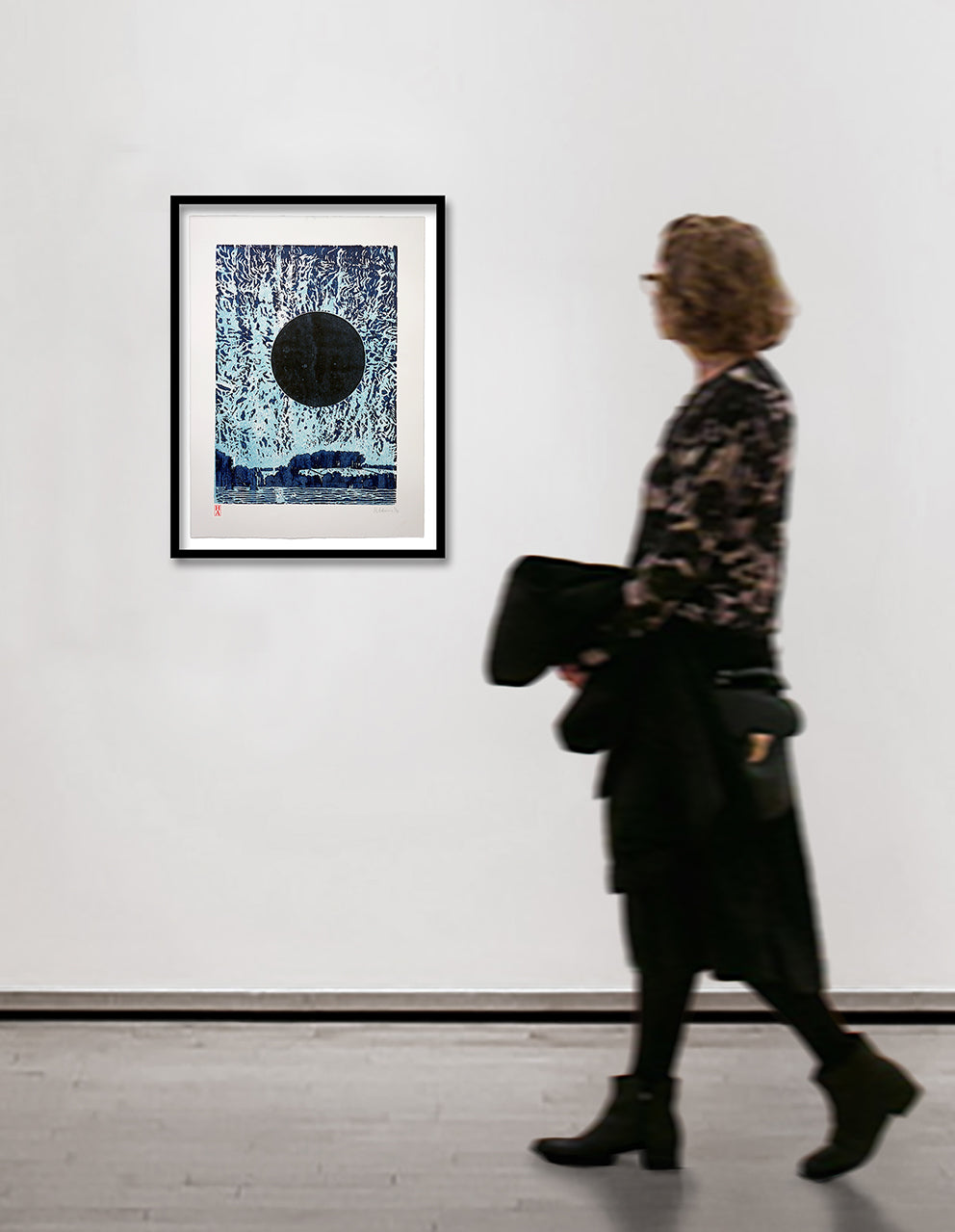 Harry Adams WINTER SOLSTICE Ltd Edition Woodcut Print image 1