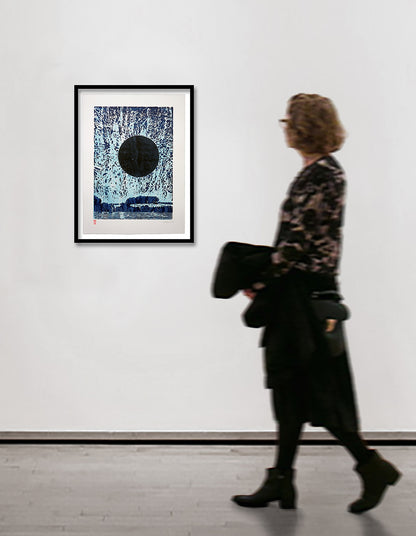 Harry Adams WINTER SOLSTICE Ltd Edition Woodcut Print image 1
