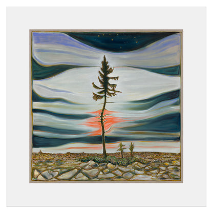 Billy Childish 2024 exhibitions Repro Prints - stars and low sun image