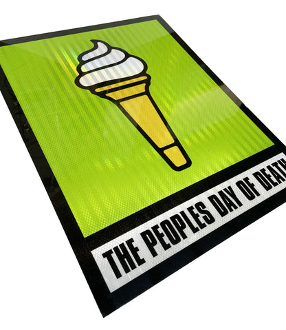 K2 Plant Hire Ltd - The Peoples Day of Death Reflective Road Sign image 1