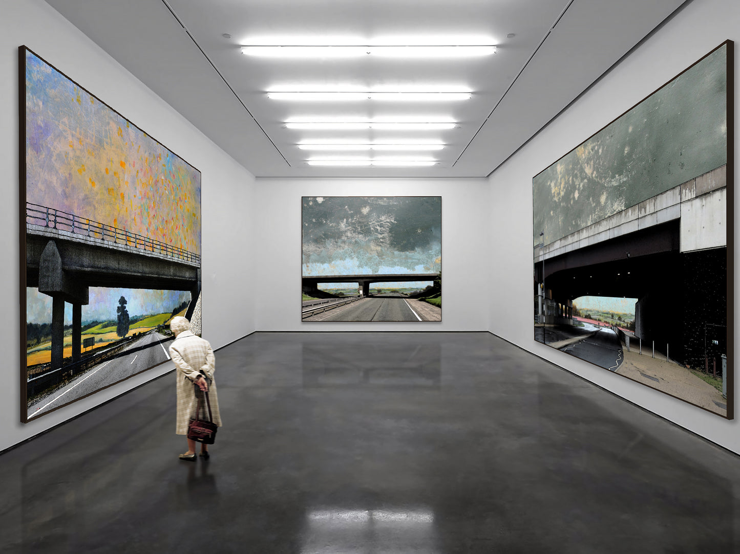 Jimmy Cauty/ Harry Adams 13 BRIDGES prints and exhibition poster image 16