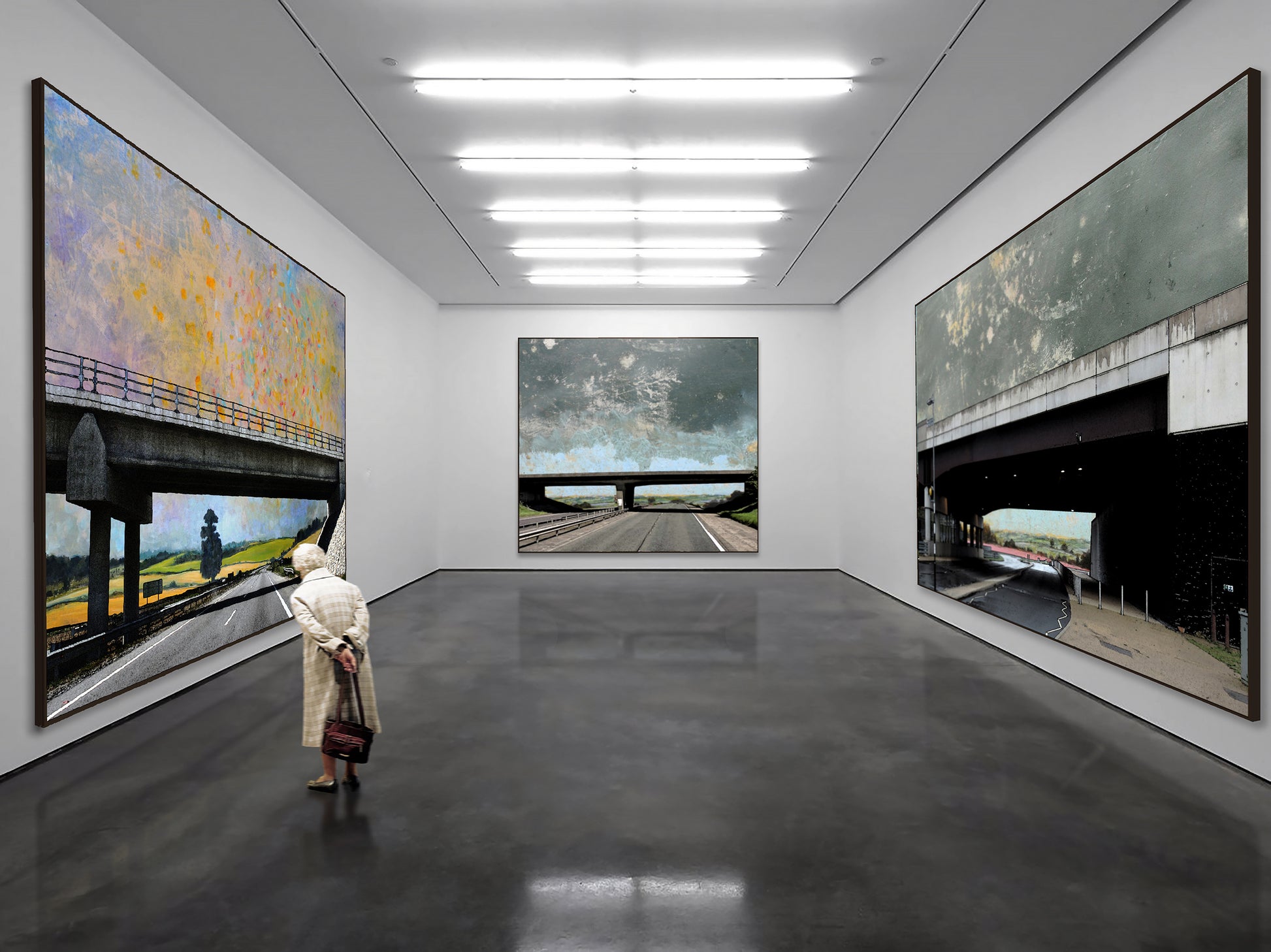 Jimmy Cauty/ Harry Adams 13 BRIDGES prints and exhibition poster image 16