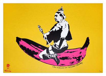 The NOT Banksy Innit Coalition: We Are NOT Amused - Pink Banana image