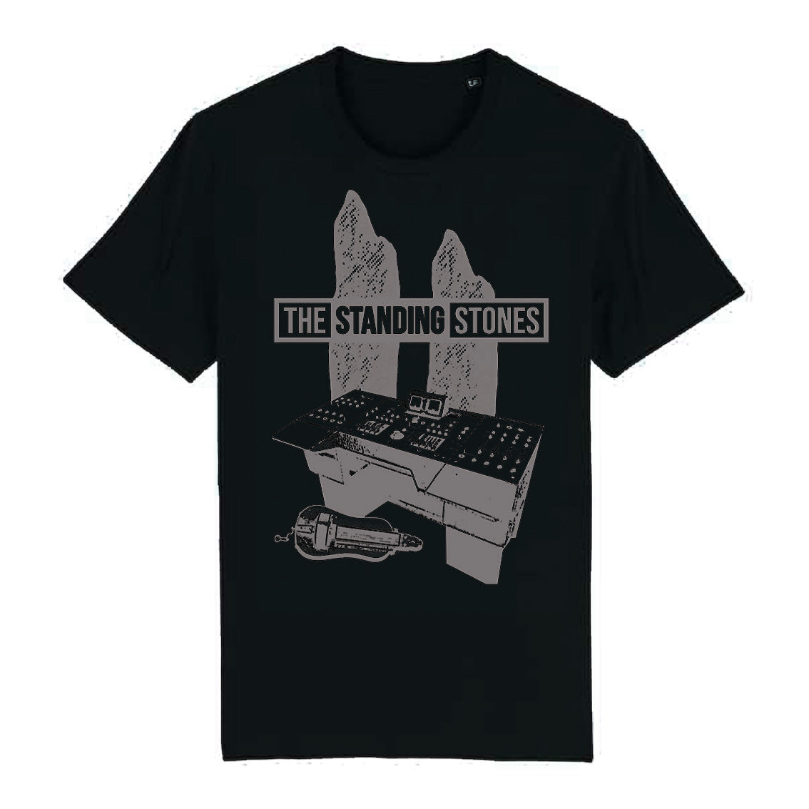 THE STANDING STONES Official Band T-shirts - Silver on Black, XXXL image