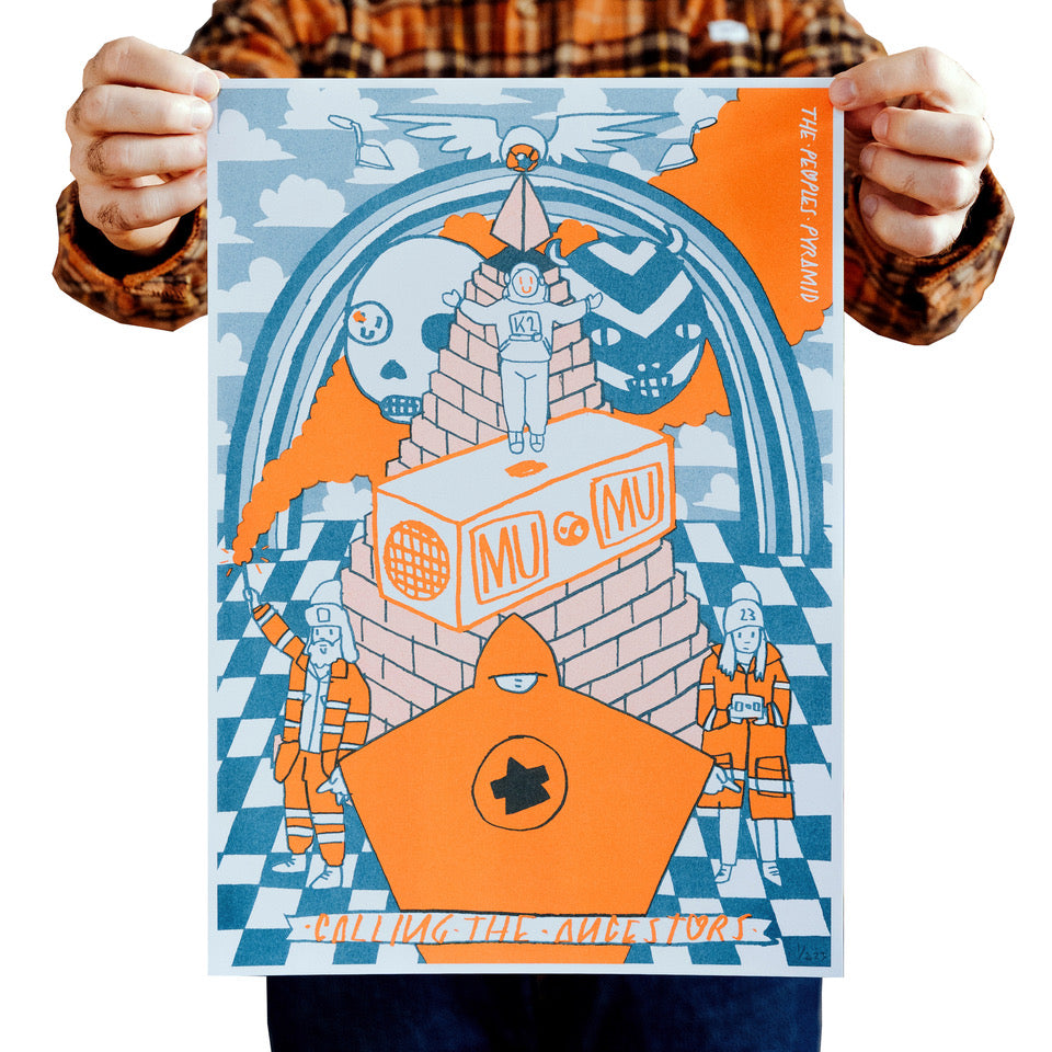 Kid Acne - Calling The Ancestors Riso Print image 0