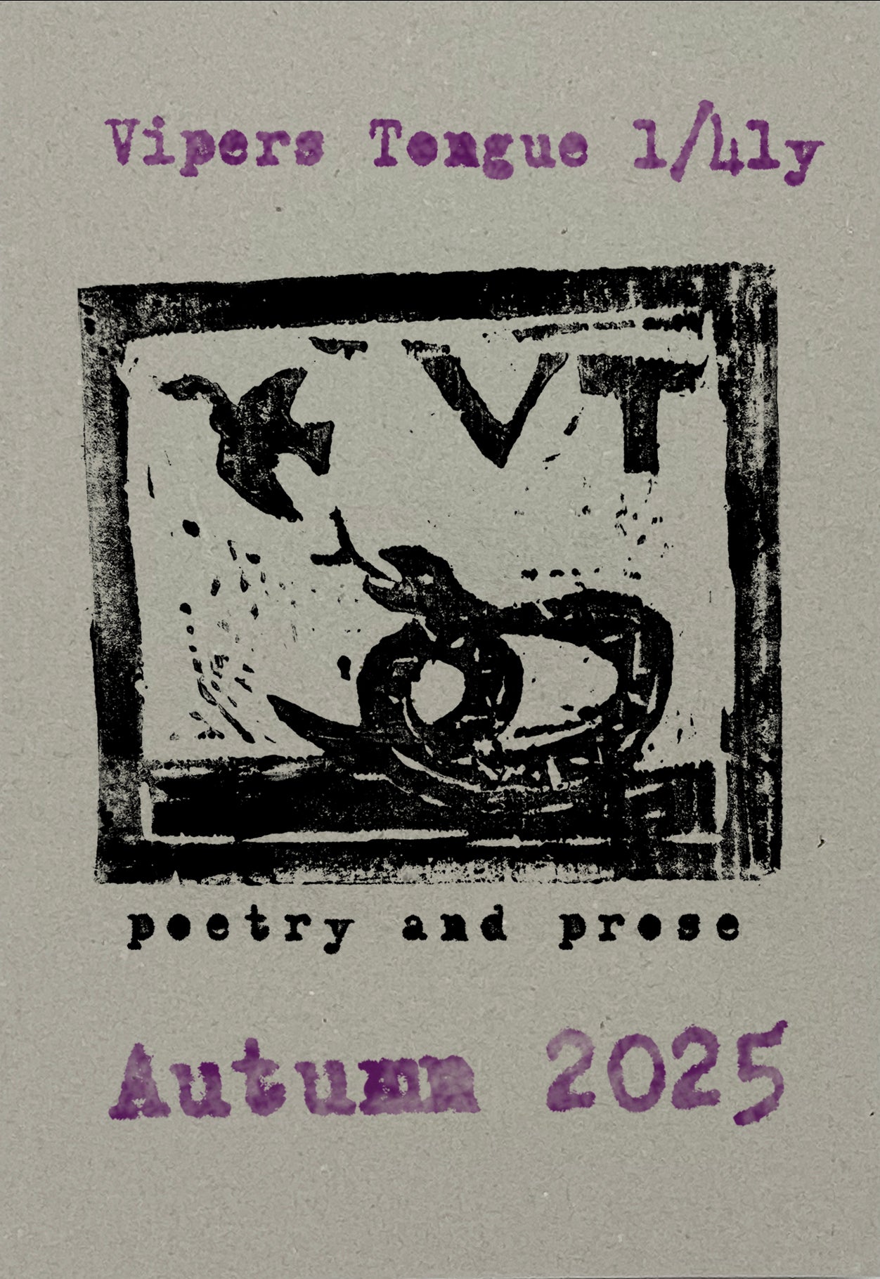 VIPERS TONGUE 1/4 LY Spring 2023 - Autumn 2025 International Poetry & Prose Journal image 0