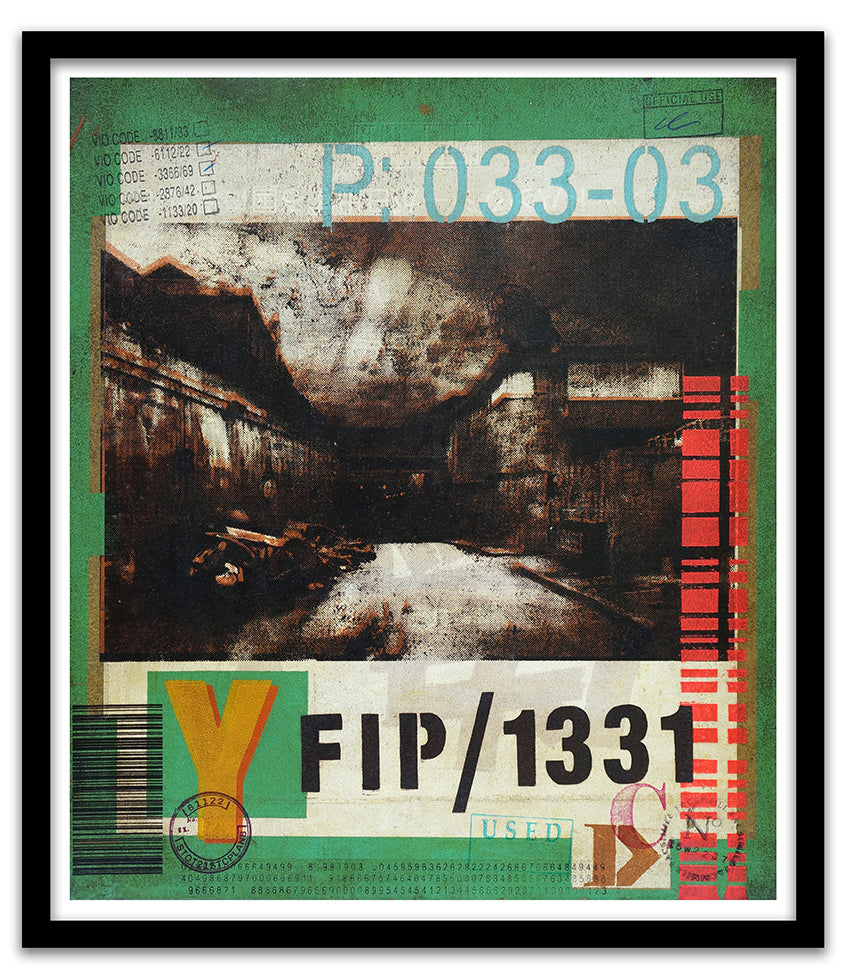 STOT21stCplanB FISH ISLAND PROPHECIES Illustrated Warning Signs SERIES 2 - (Small) Terminated Escape Route S2 image