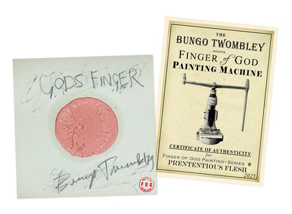 Make Art Great Again American Greats FINGER of GOD PAINTING MACHINE Paintings - Bungo Twombley - Pretentious Flesh image