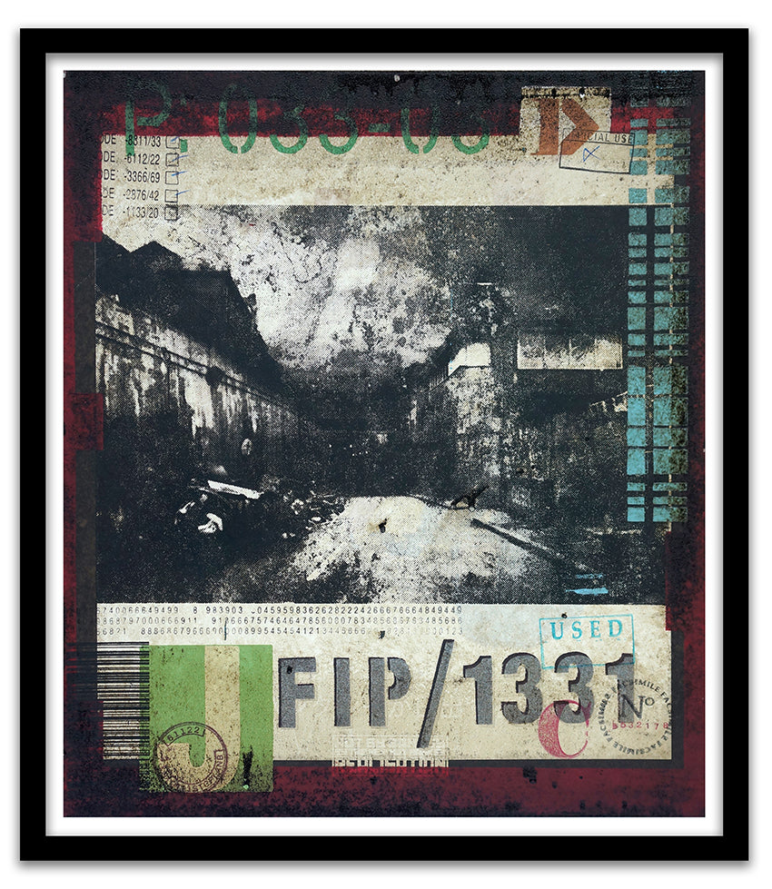 STOT21stCplanB FISH ISLAND PROPHECIES Illustrated Warning Signs SERIES 2 - (Small) Terminated Escape Route S2VJ image