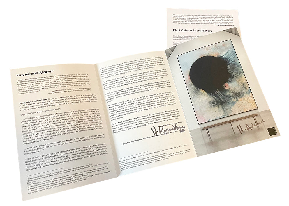 Harry Adams @67,000 MPH Exhibition Pamphlet SIGNED image 3