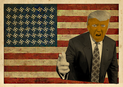 Billy Childish British Art Resistance First Response Posters - The Swastika Spangled Banner image