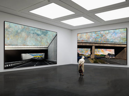Jimmy Cauty/ Harry Adams 13 BRIDGES prints and exhibition poster image 18