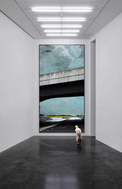Jimmy Cauty/ Harry Adams 13 BRIDGES prints and exhibition poster image 23