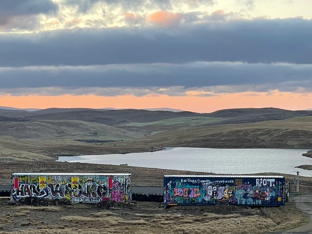 The ADP and ESTATE containers in the Shetlands.