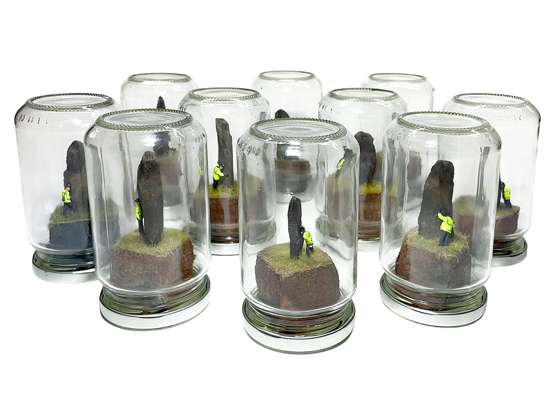 Jimmy Cauty A LUNATRONIK MONOLITH in a Jam Jar