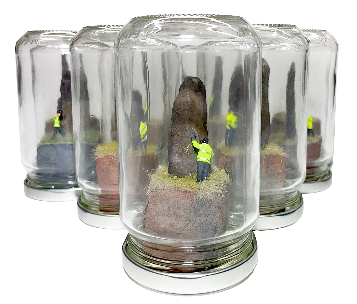 Jimmy Cauty A LUNATRONIK MONOLITH in a Jam Jar
