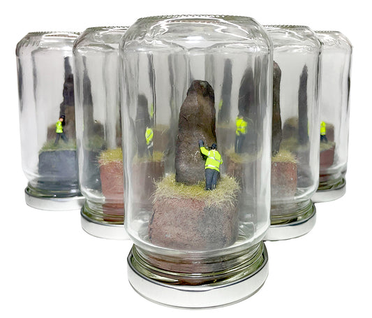Jimmy Cauty A LUNATRONIK MONOLITH in a Jam Jar