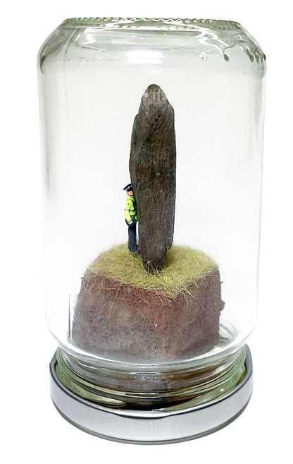 Jimmy Cauty A LUNATRONIK MONOLITH in a Jam Jar