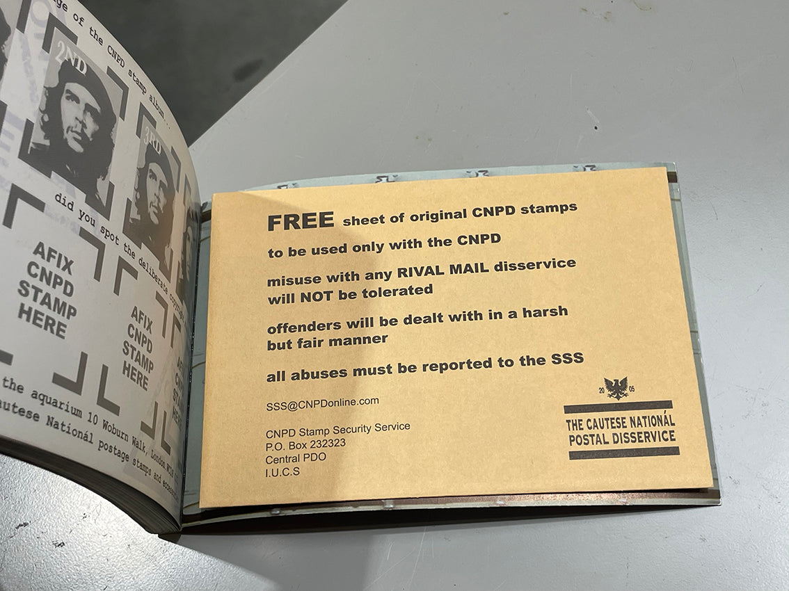 RARE Jimmy Cauty's C.N.P.D STAMP COLLECTION