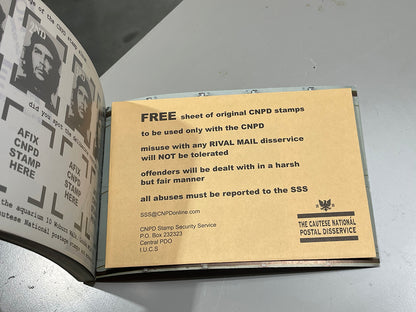 RARE Jimmy Cauty's C.N.P.D STAMP COLLECTION
