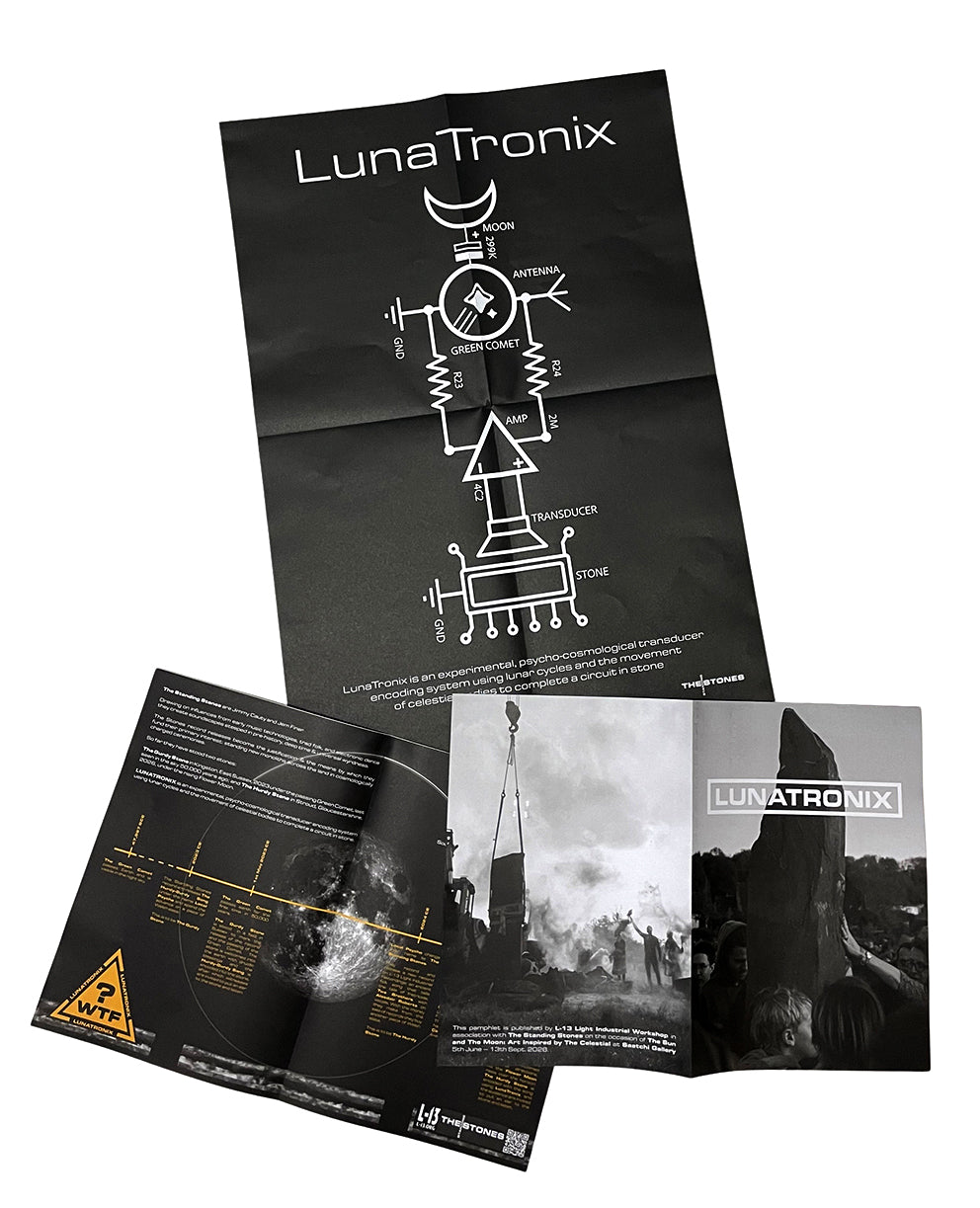 The Hurdy Stone Zine: documenting the standing of a stone with photographs by Foxtrot Lightning