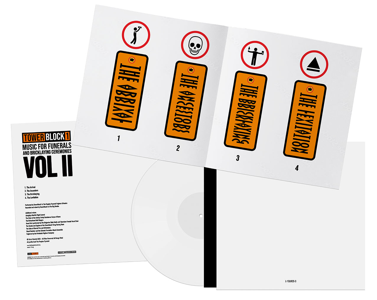 12" EP Music For Funerals and Bricklaying Ceremonies VOLUME 2 by TOWERBLOCK1 image 2