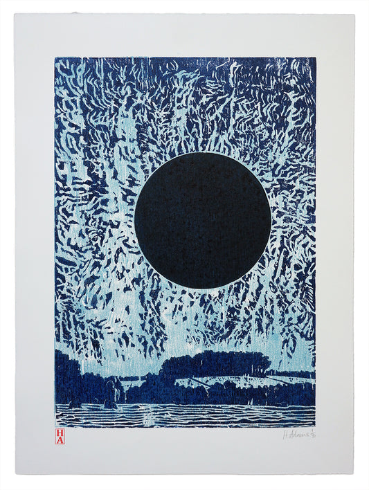Harry Adams WINTER SOLSTICE Ltd Edition Woodcut Print image 0