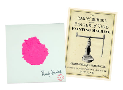 Make Art Great Again American Greats FINGER of GOD PAINTING MACHINE Paintings - Randy Bumhol - Pop Pink image