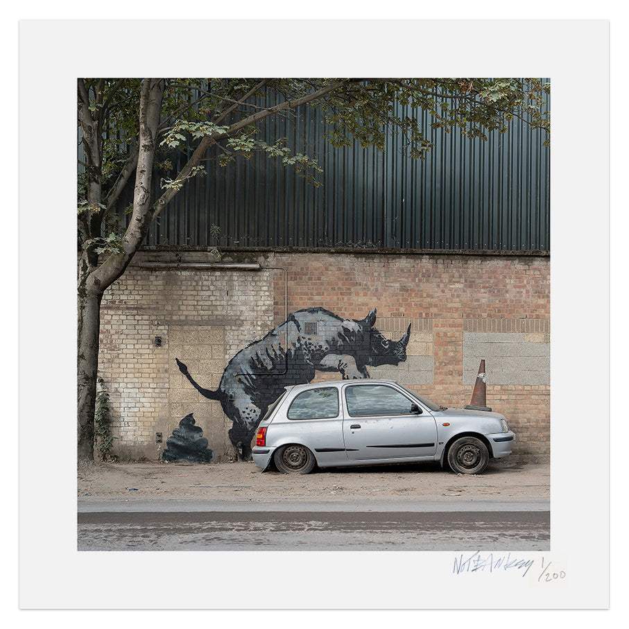 NOT BANKSY Shitism In Context Prints & Pamphlet - Rhino Turd image