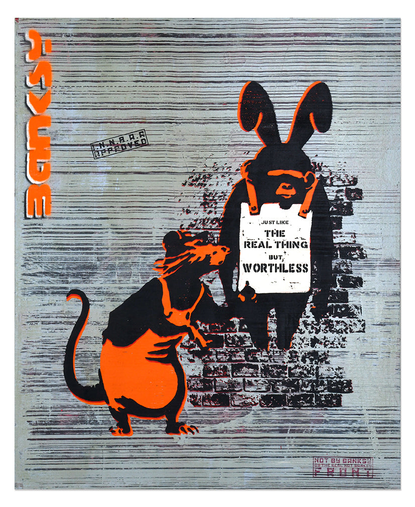 NOT BANKSY REJECTS & RARITIES SHOP - RARE (un)"Originals" - 11. Just Like The Real Thing But Worthless image