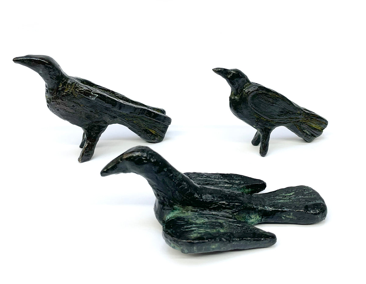 billy childish 3 Crows Bronze Sculptures image 0