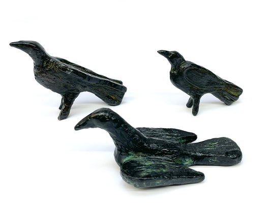 billy childish 3 Crows Bronze Sculptures image 0