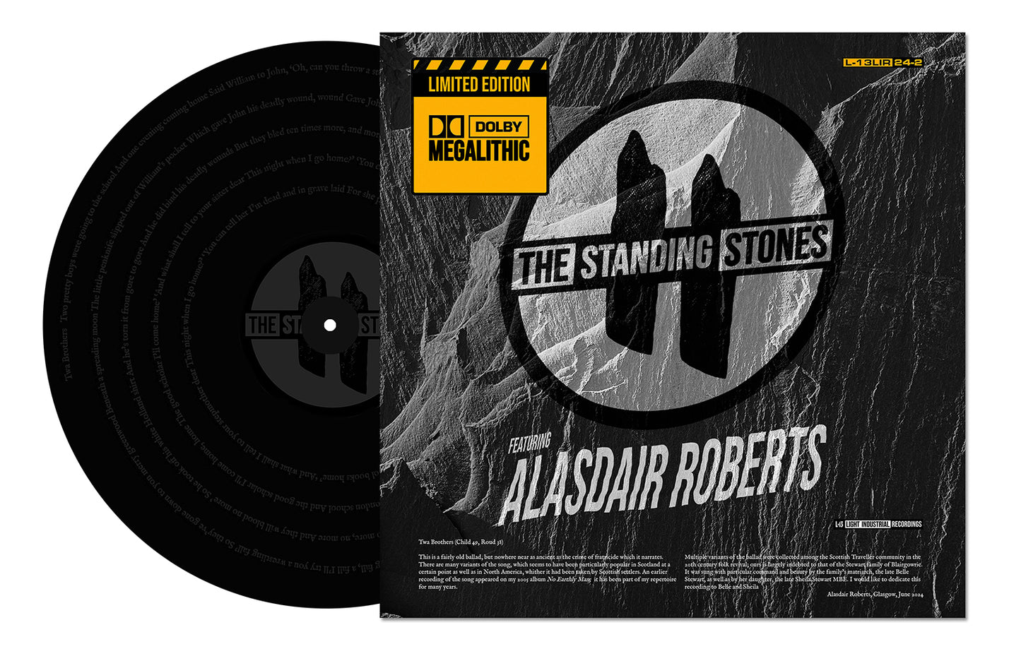 THE STANDING STONES Twa Brothers 12" SINGLE Ltd Edition Etched Artwork image 1