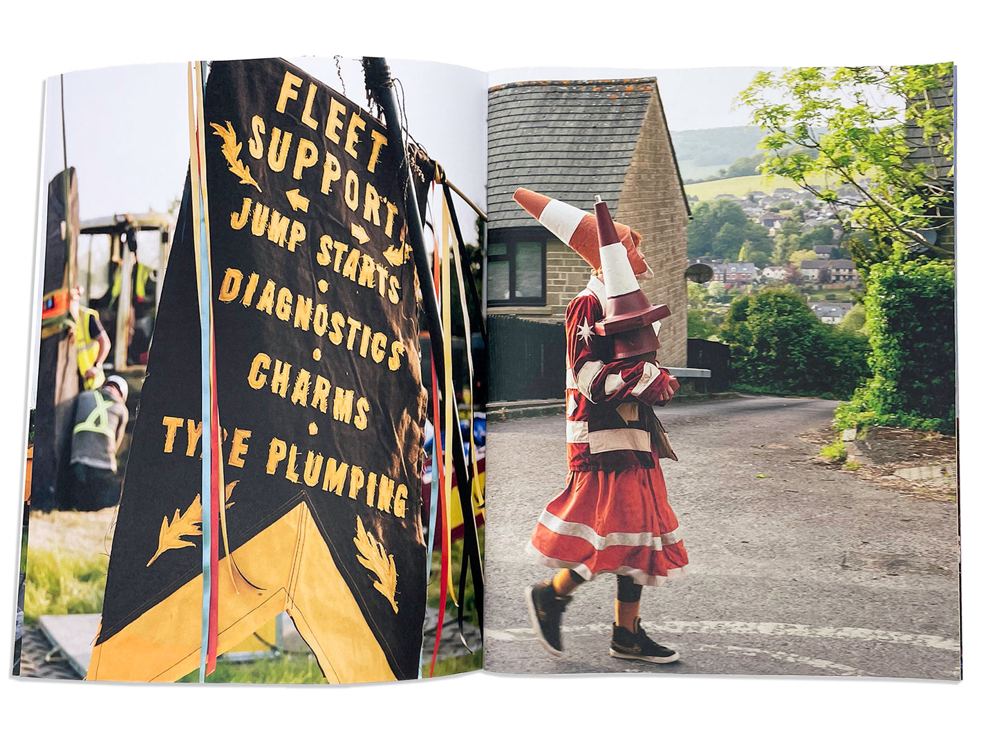 The Hurdy Stone Zine: documenting the standing of a stone with photographs by Foxtrot Lightning