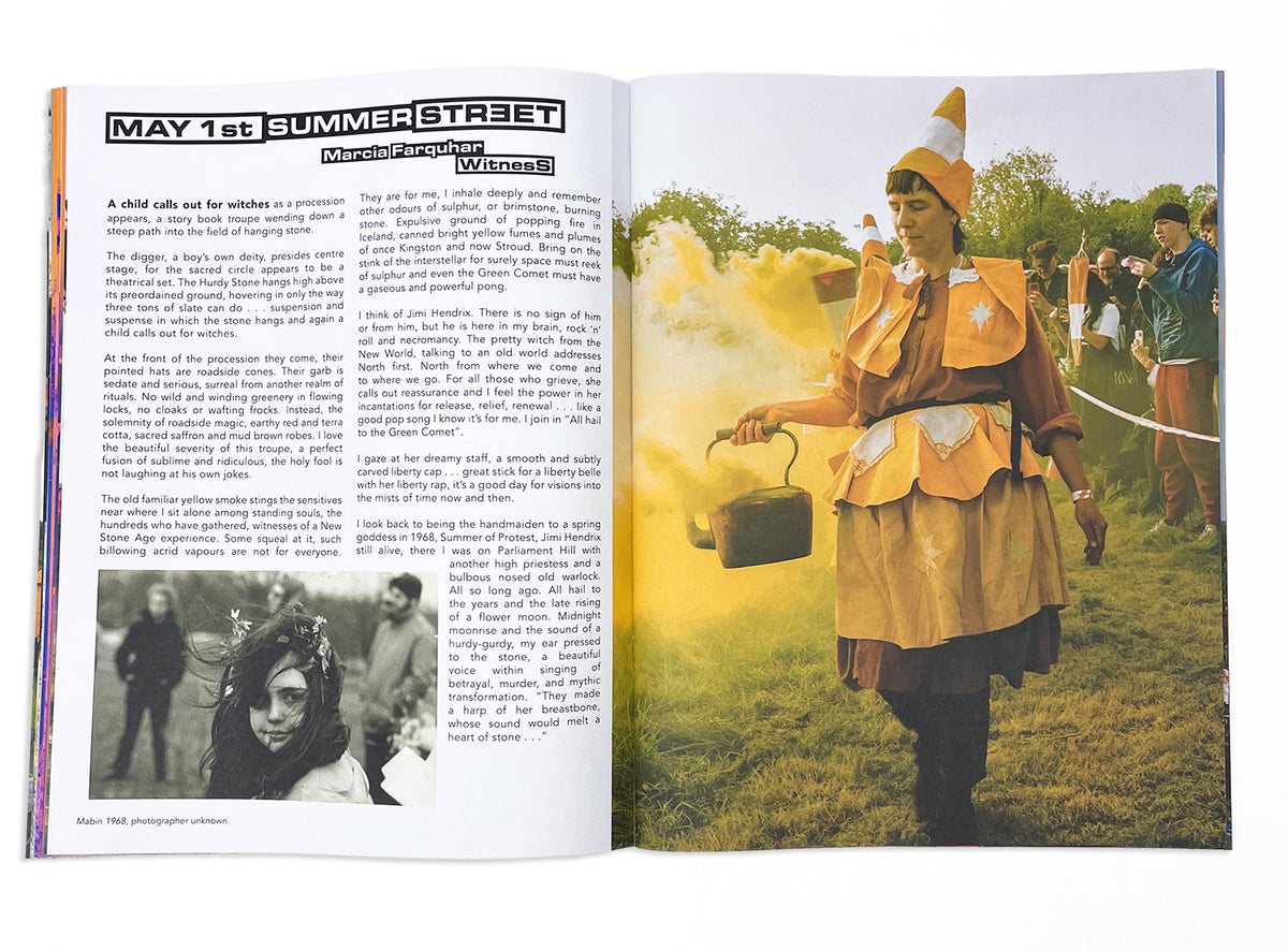 The Hurdy Stone Zine: documenting the standing of a stone with photographs by Foxtrot Lightning