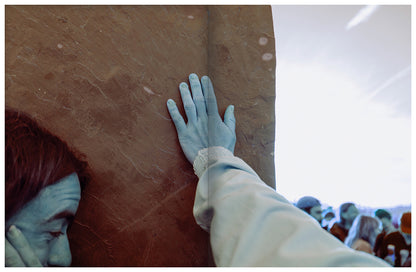 The Hurdy Stone Zine: documenting the standing of a stone with photographs by Foxtrot Lightning