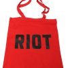 Jimmy Cauty ADP RIOT tote red