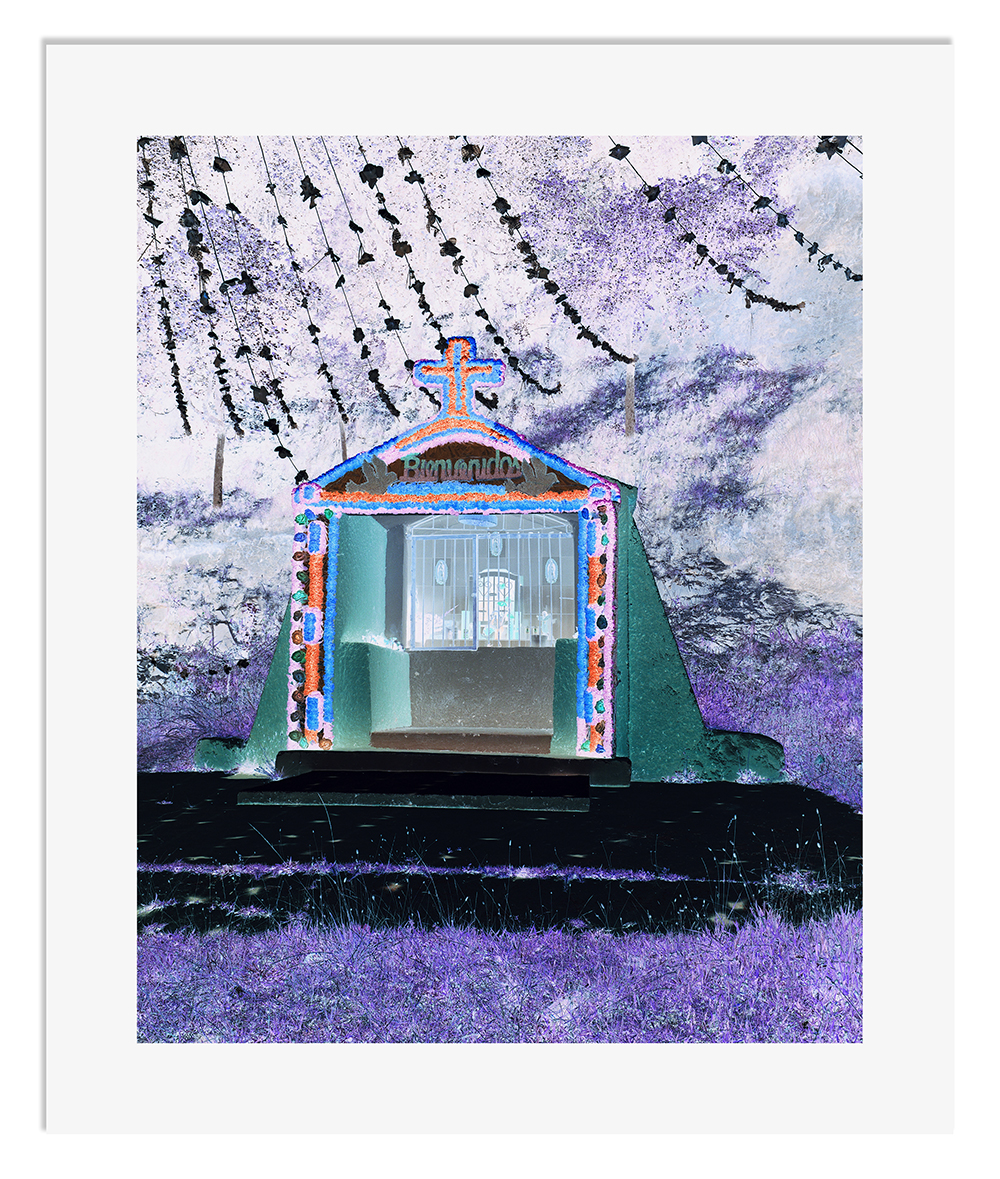 Sophie Polyviou-Foxtrot-Lightning-Negative-Mountain-Shrine-10×12-print
