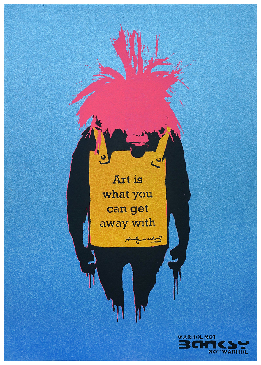 WARHOL NOT BANKSY Small Batch Deluxe Print