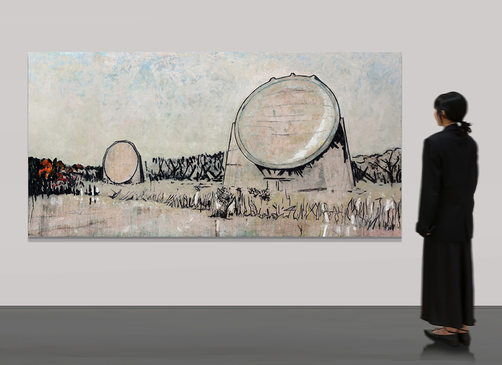 Harry Adams Sound Mirrors on wall copy
