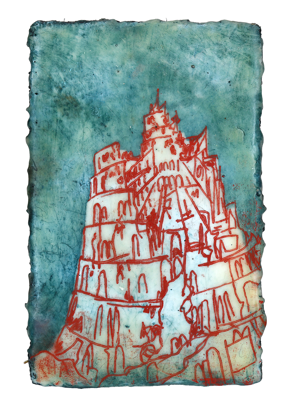 Harry Adams Tower of Babel after Bruegel Series Paintings Edition3