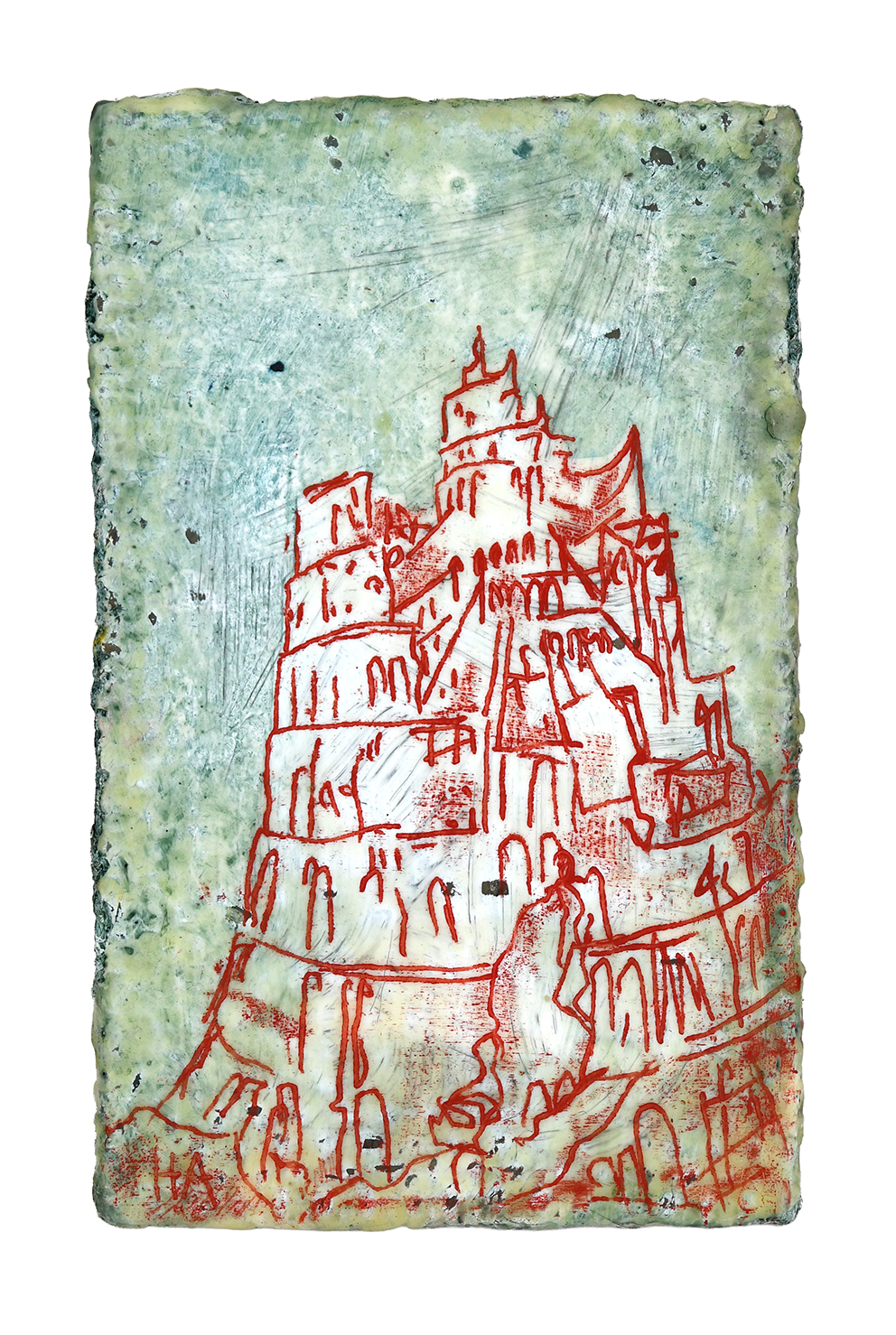 Harry Adams Tower of Babel after Bruegel Series Paintings Edition4