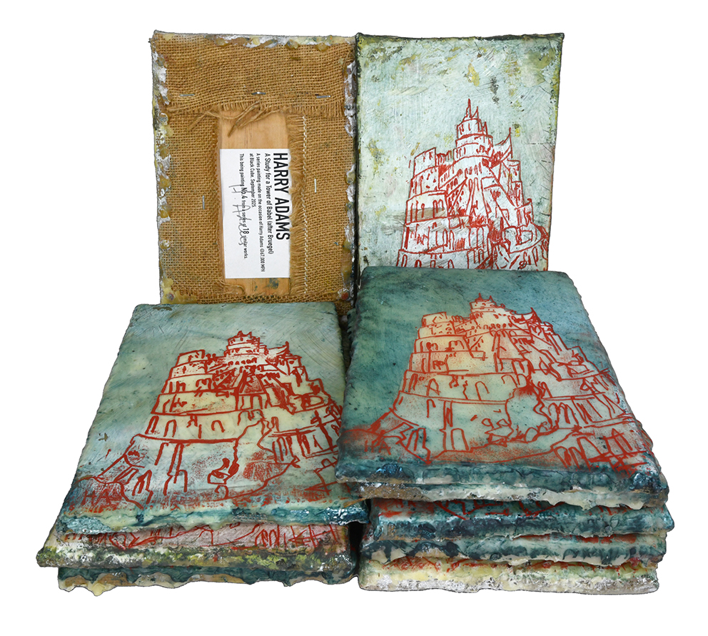 Harry Adams Tower of Babel after Bruegel Series Paintings Edition6