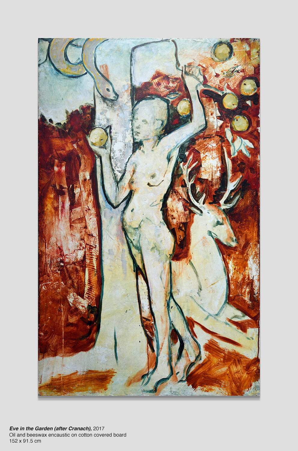 Harry Adams eve in the garden after Cranach
